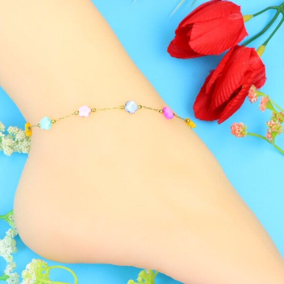 Elegant Handmade Anklet – Perfect for Women & Girls | Ideal Gift Option, DYC1148 - Picture 2 of 10